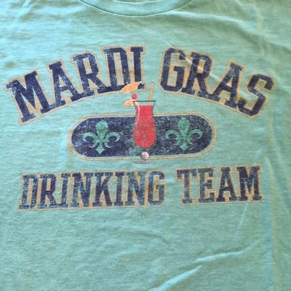 Other - Mardi Gras Drinking Member Distressed Tee …